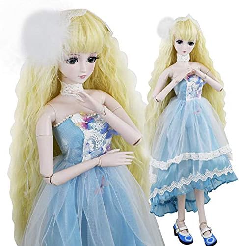 Blue Butterfly BJD Doll 1/3 SD Doll 24inch 60cm Ball Jointed Dolls with Full Set Girl Gift