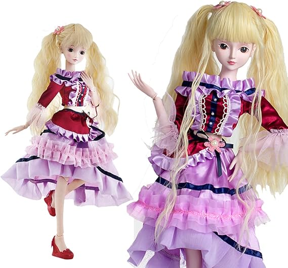 Grace 1/3 BJD Dolls Full Set 60cm 24" Ball Jointed Dolls Toy Action Figure + Makeup + Accessory Gift