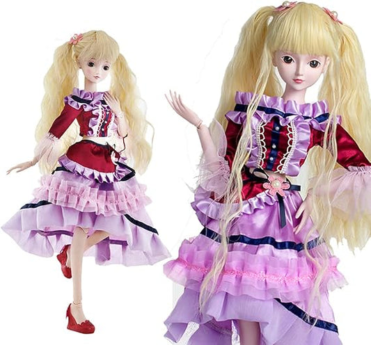 Grace 1/3 BJD Dolls Full Set 60cm 24" Ball Jointed Dolls Toy Action Figure + Makeup + Accessory Gift