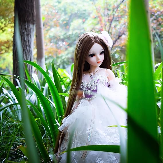 1/3 BJD Doll Ball Mechanical Jointed Doll 24in Princess SD Doll with Makeup + Full Accessories (Natalie)